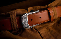 The Buckle 3 Damascus Steel Belt Buckle 