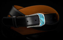 The Men's Turquoise Belt Buckle (BKL3 TQ) 