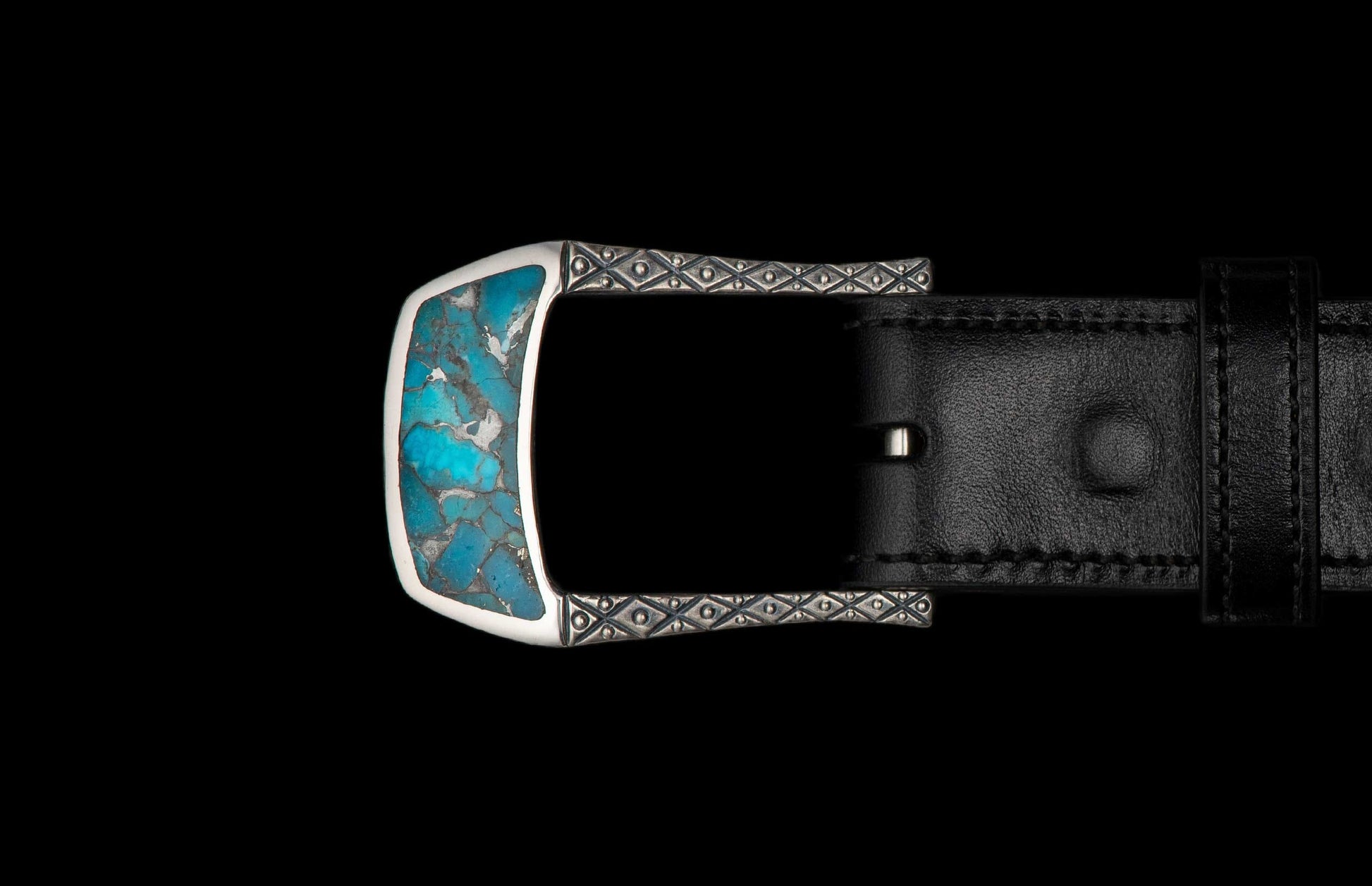 The Men's Turquoise Belt Buckle (BKL3 TQ) 