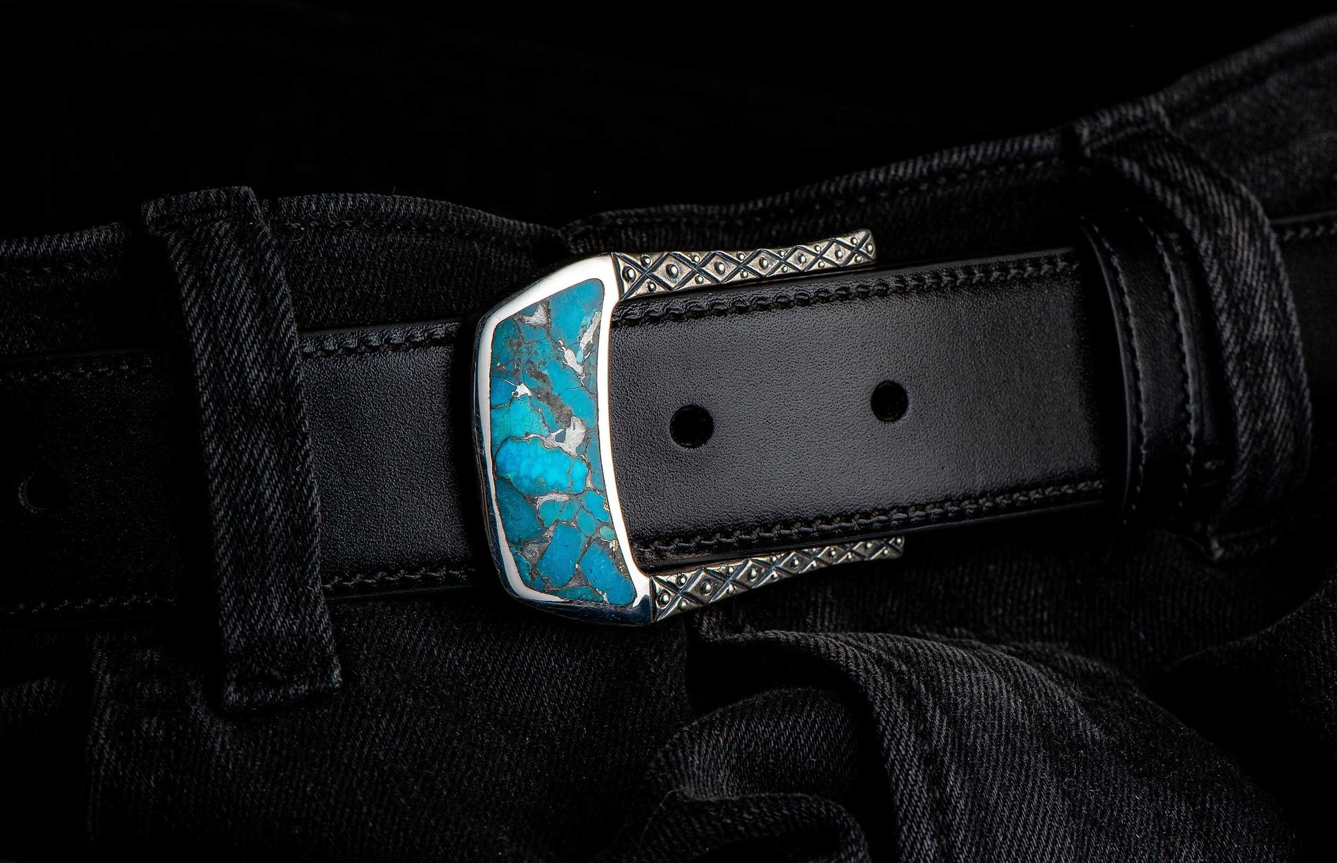 The Men's Turquoise Belt Buckle (BKL3 TQ) 