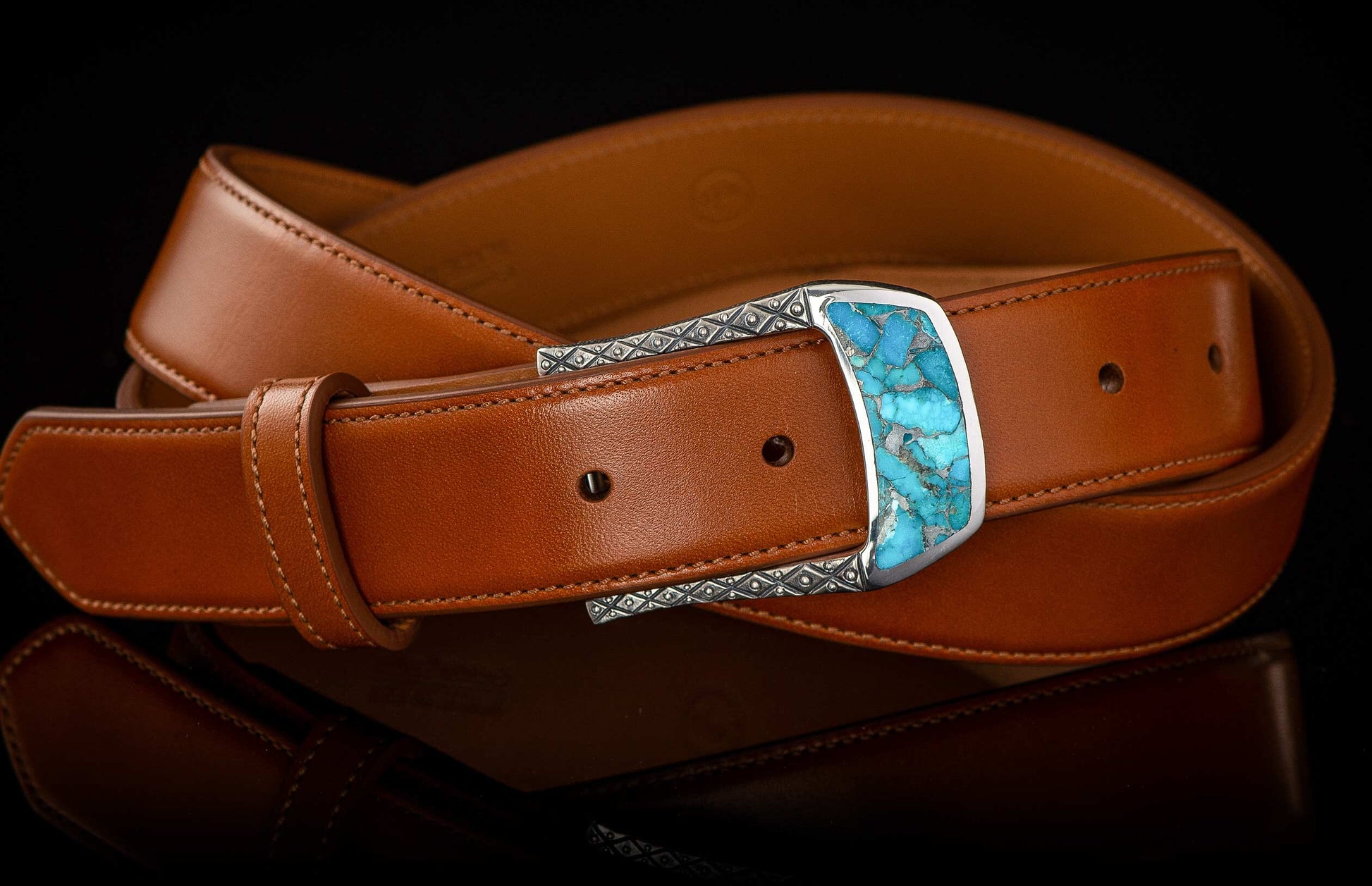 The Men's Turquoise Belt Buckle (BKL3 TQ) 