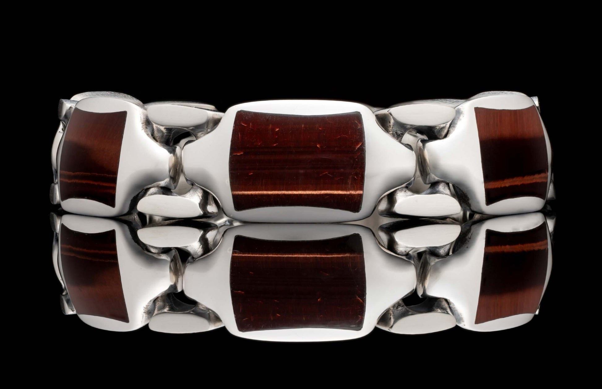 The Red Tiger Eye Retro Men's Bracelet (BR13 RTE)