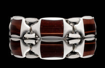 The Red Tiger Eye Retro Men's Bracelet (BR13 RTE)