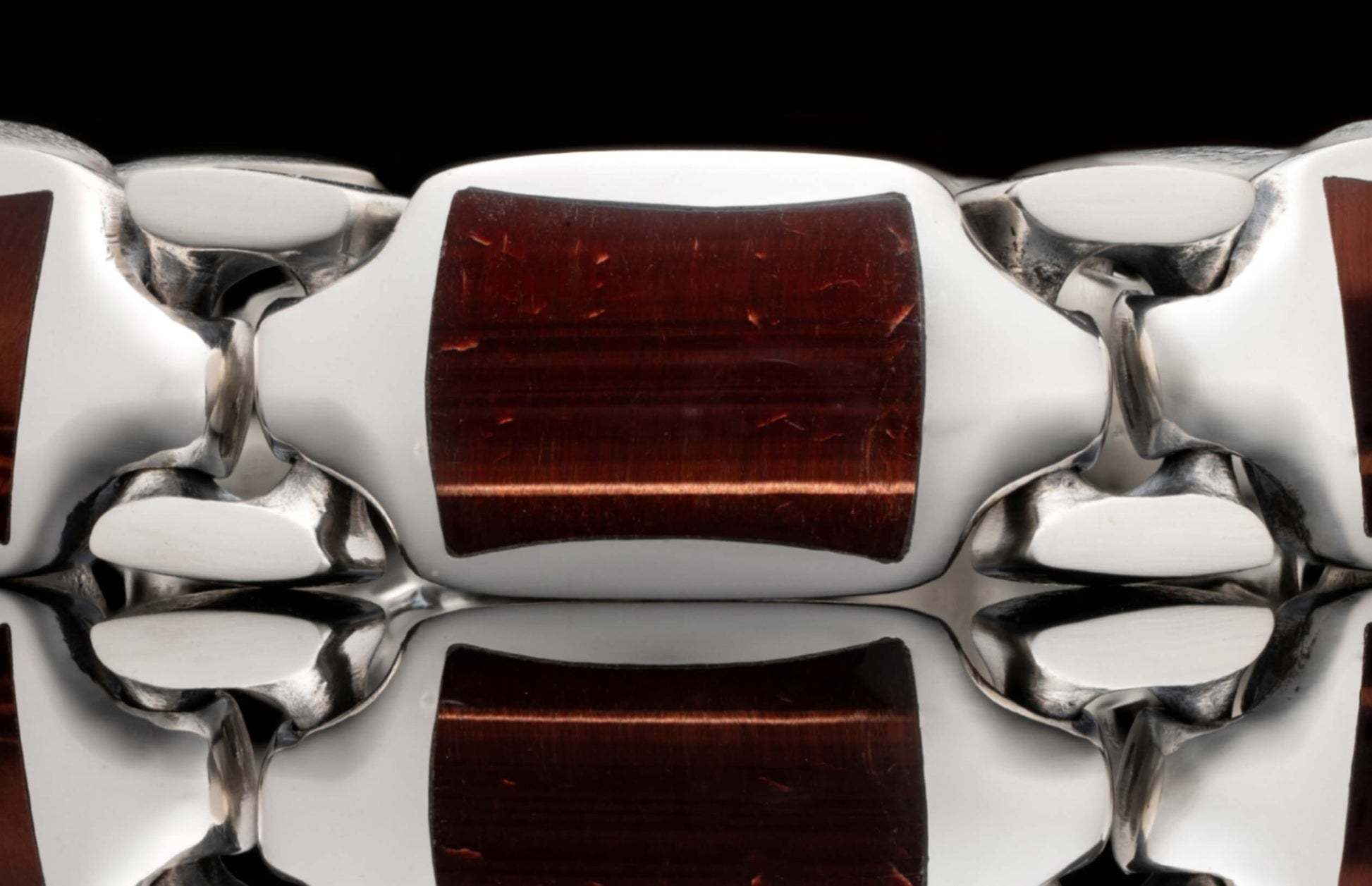 The Red Tiger Eye Retro Men's Bracelet (BR13 RTE)