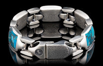 The Men's Vintage (Retro) Turquoise Cuff Bracelet 