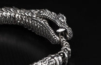 The Ouroboros Sterling Silver Snake Bracelet