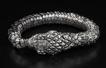 The Ouroboros Sterling Silver Snake Bracelet