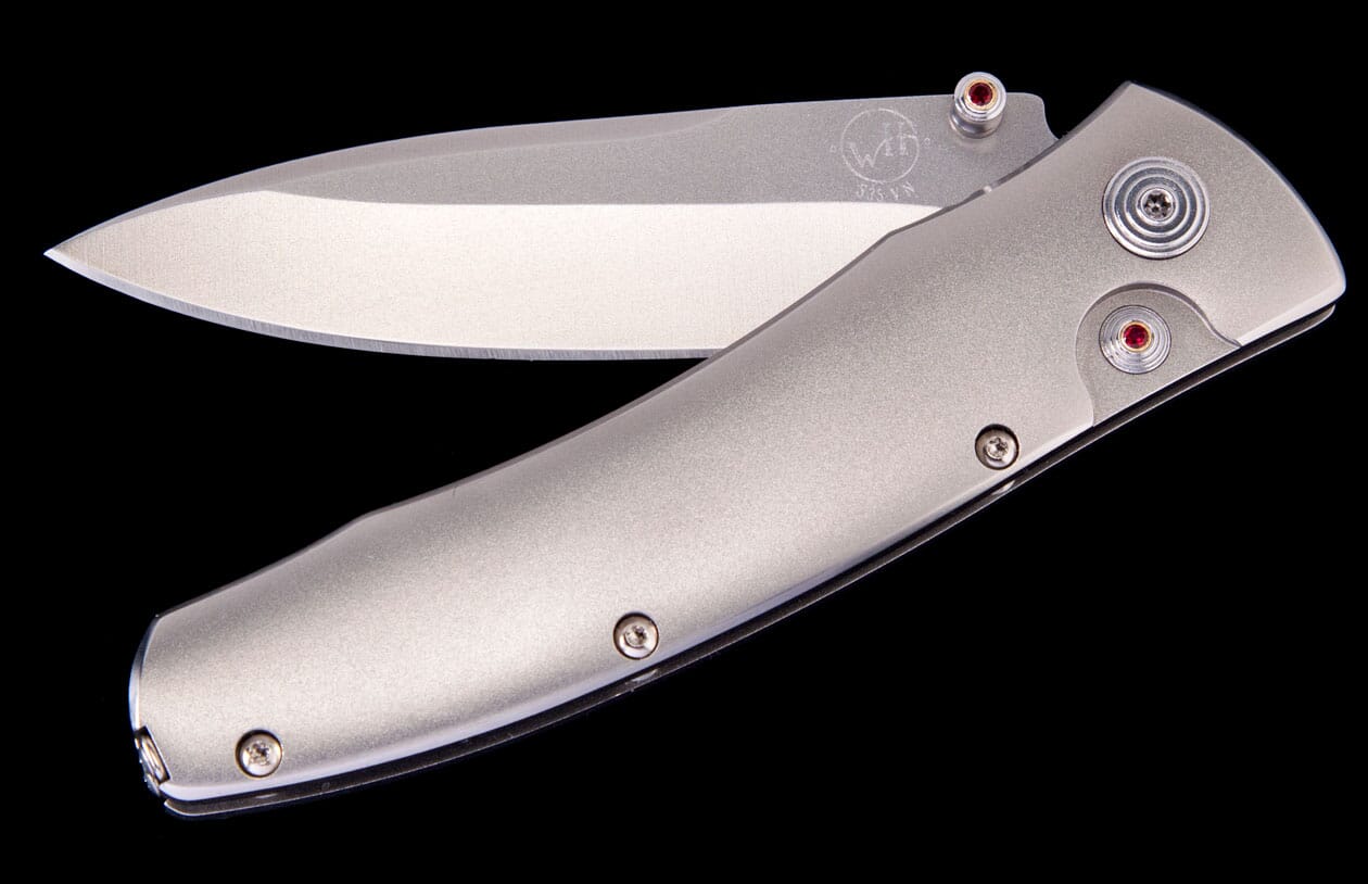 B♭Cla用 Rouge EX Sterling Silver PGP Rogue Barracuda S35VN Blade & Titanium Handle Pocket Knife
