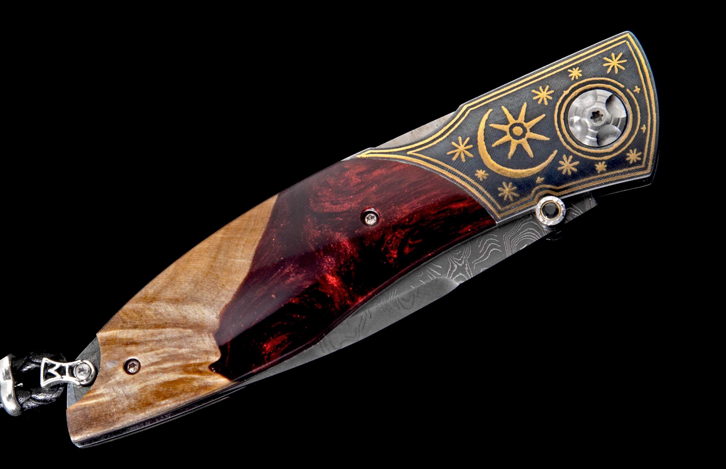 24K gold Koftgari inlaid with natural wood & resin hybrid. Hand
