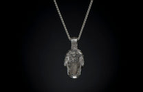 The First Mate Sterling Silver Sugar Skull Necklace 