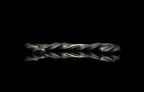 Twisted bracelet on a black background