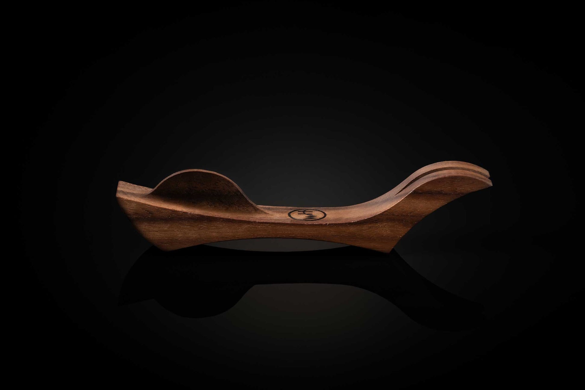 William Henry collector's pocketknife stand made from American Black Walnut.