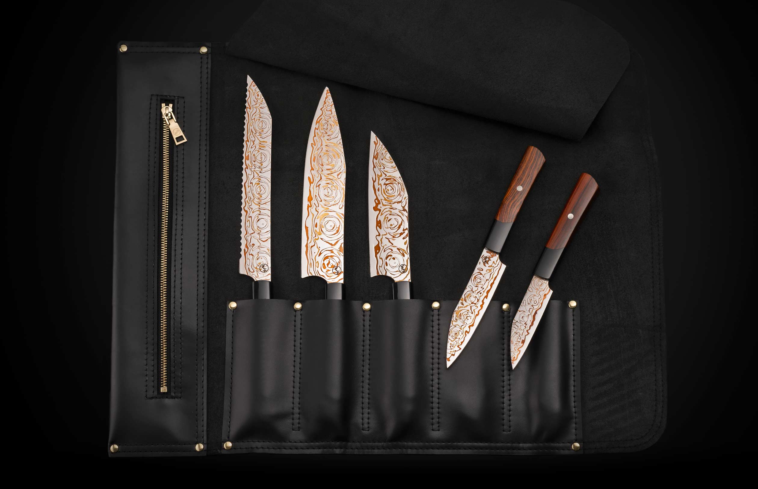 Kultro Flare Damascus Kitchen Knife Set (K22) – William Henry