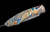 One of a kind William Henry custom knife with Damascus steel