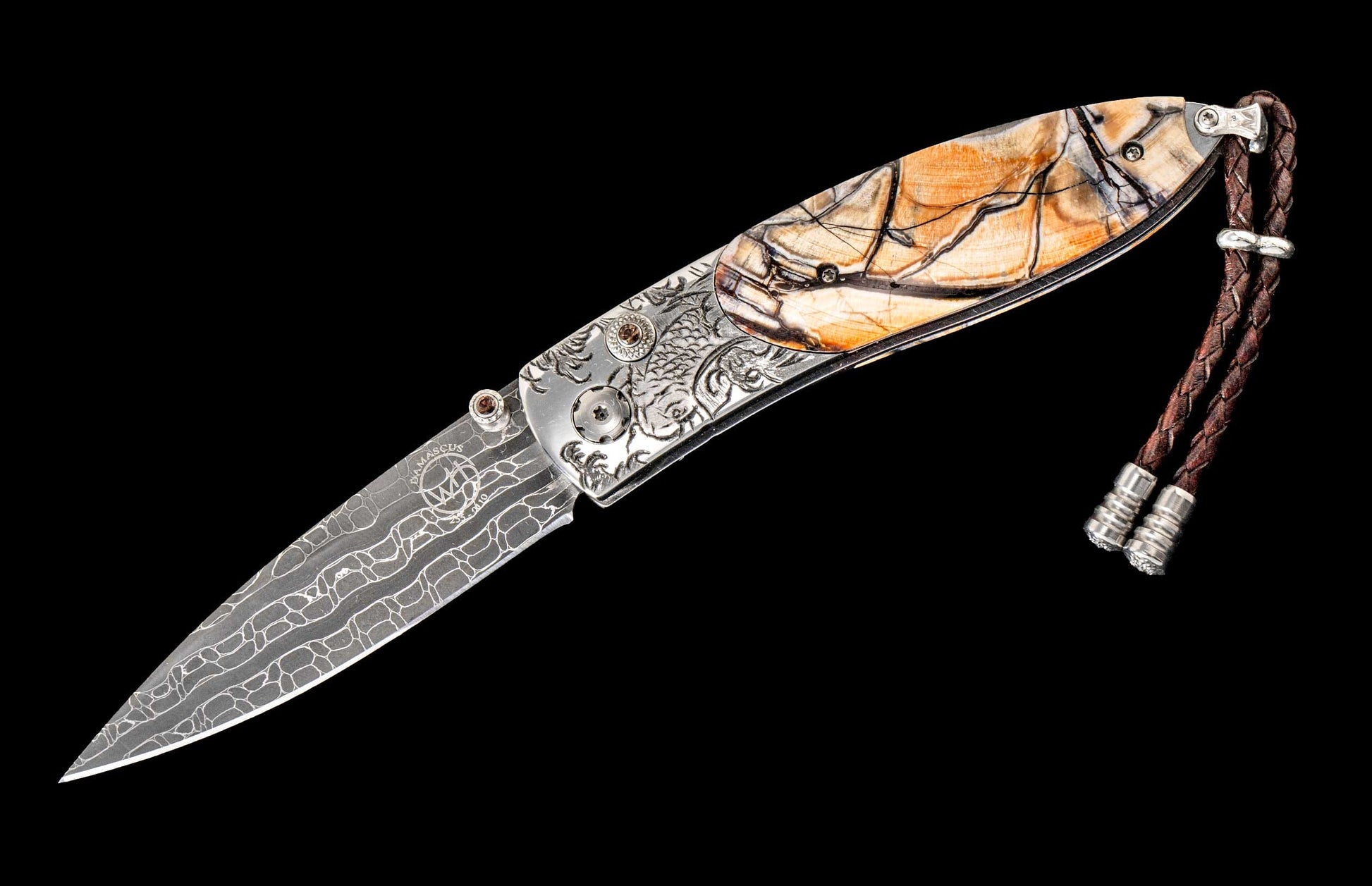  fossil Woolly Mammoth tusk and Smoky Quartz