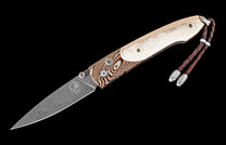 Hand-carved cattle bone and Smoky Quartz