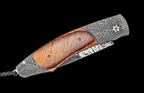 One of a kind William Henry custom knife with Damascus steel