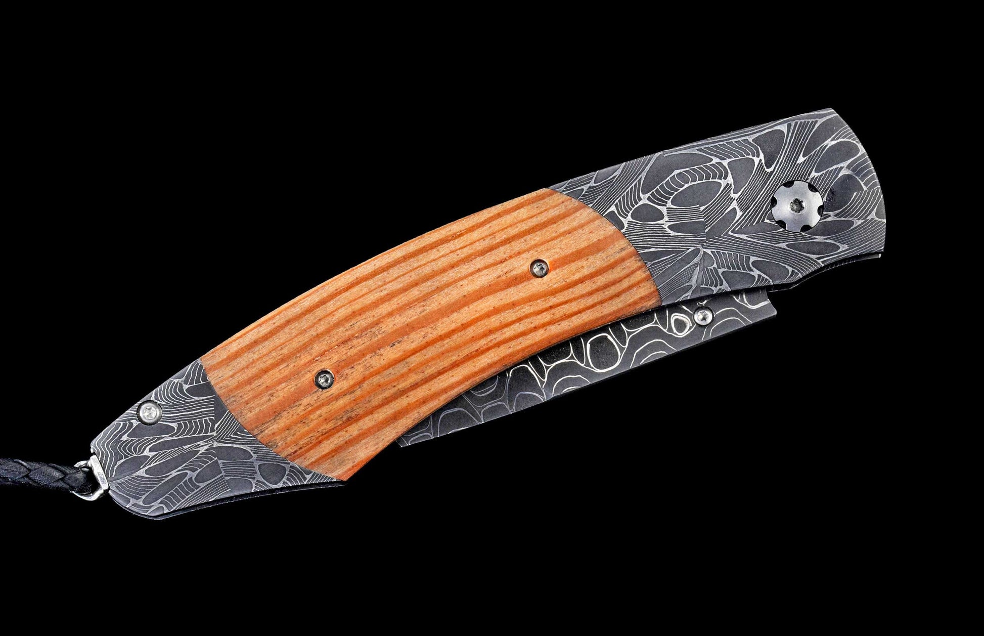 One of a kind William Henry custom knife with Damascus steel