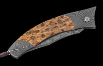 One of a Kind William Henry Custom Knife with damascus frame