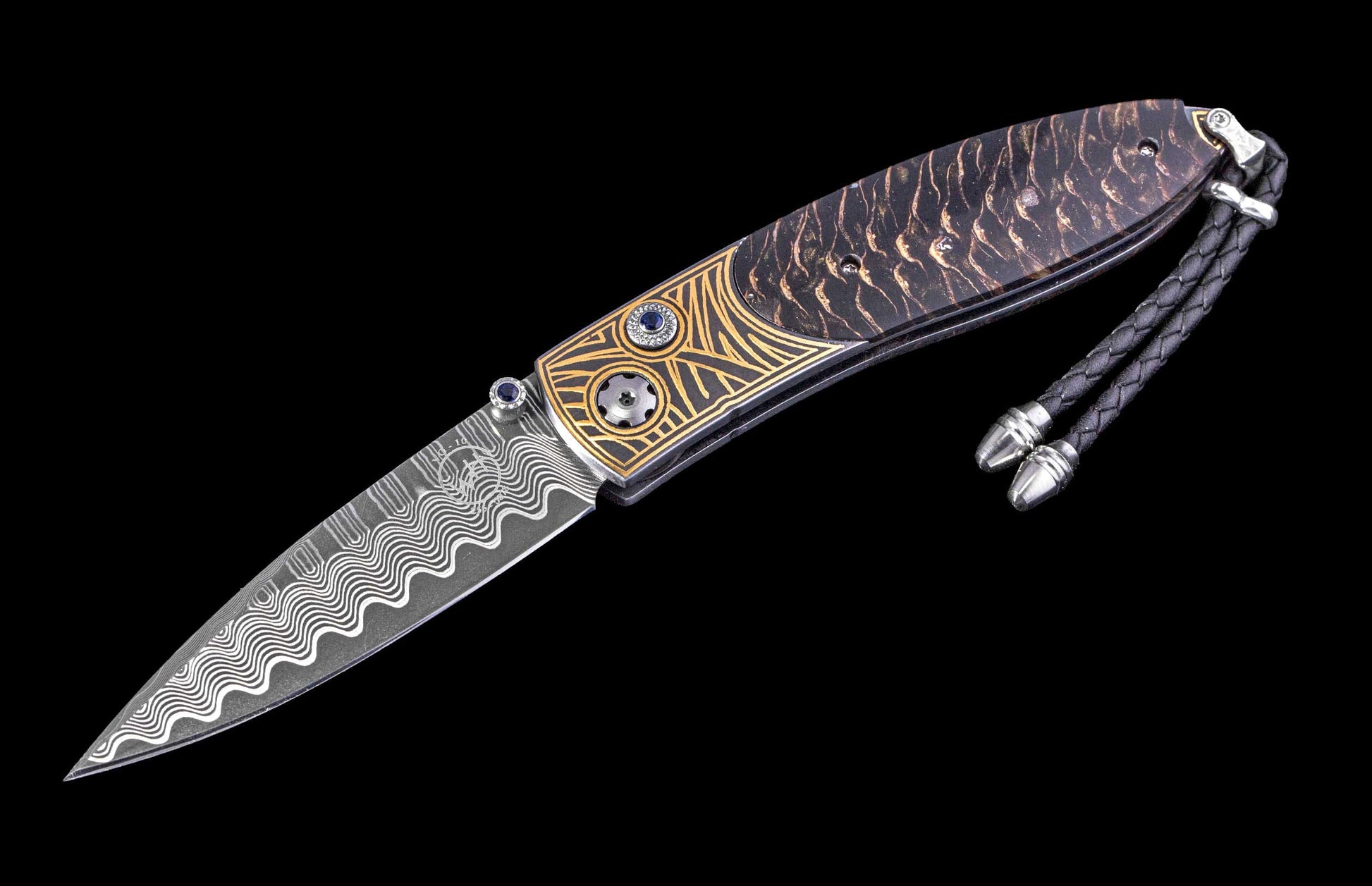 and a damascus steel blade.