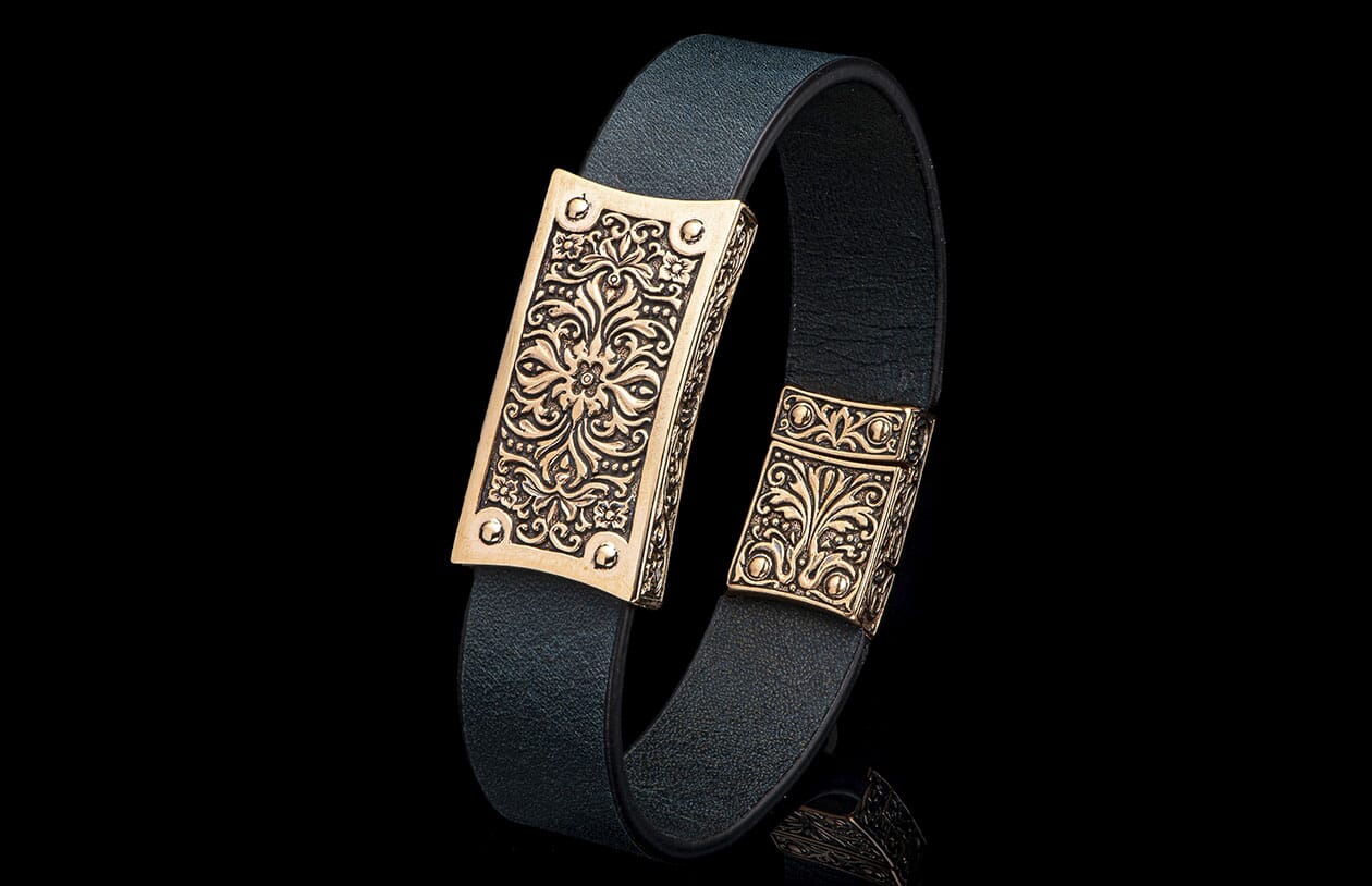Venice - Bronze/Black (LC192 TBZ BLK) Men's Bracelet – William Henry
