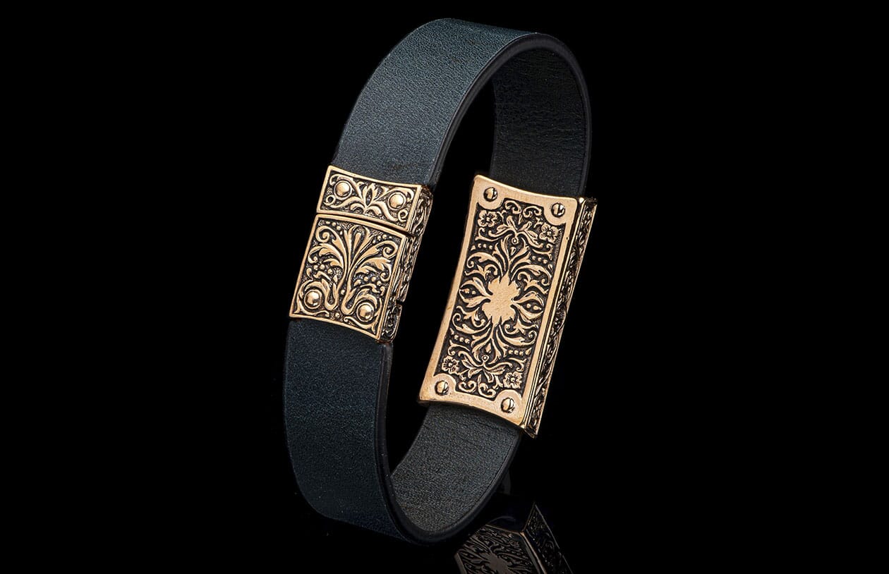Venice - Bronze/Black (LC192 TBZ BLK) Men's Bracelet – William Henry