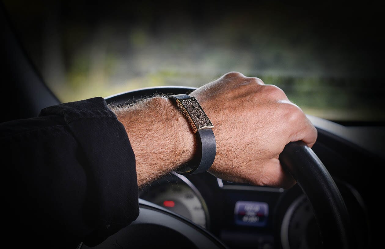 Venice - Bronze/Black (LC192 TBZ BLK) Men's Bracelet – William Henry