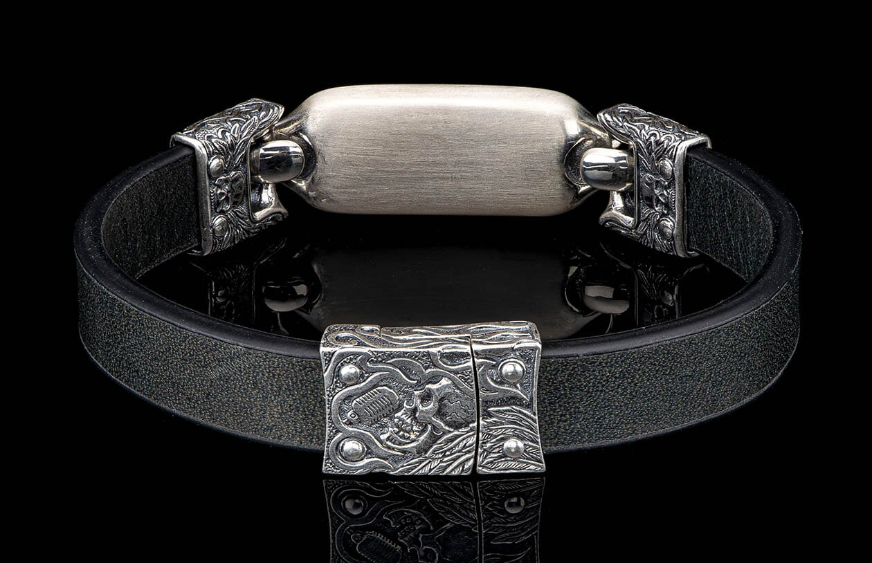 Layla - Dino/Black (LC193 RRDB BLK) Men's Bracelet – William Henry