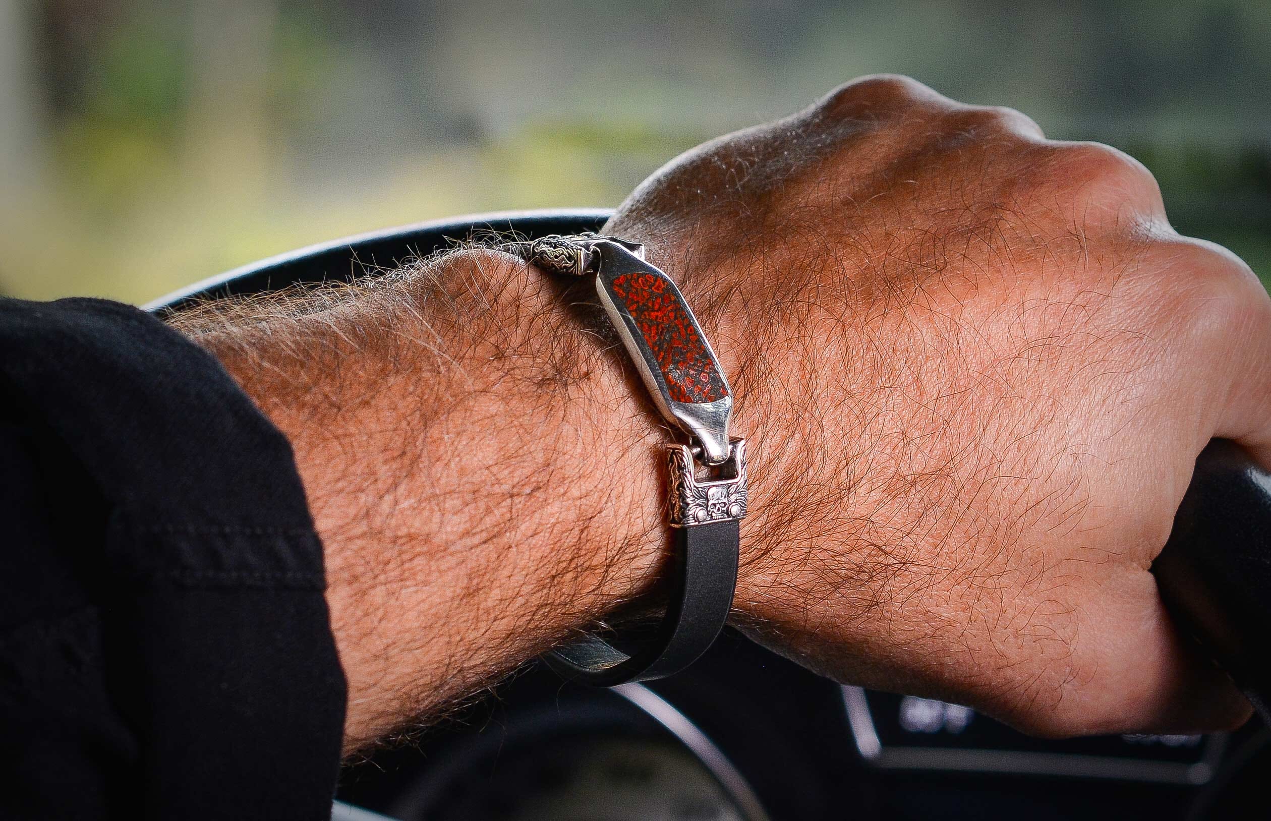 Layla - Dino/Black (LC193 RRDB BLK) Men's Bracelet – William Henry