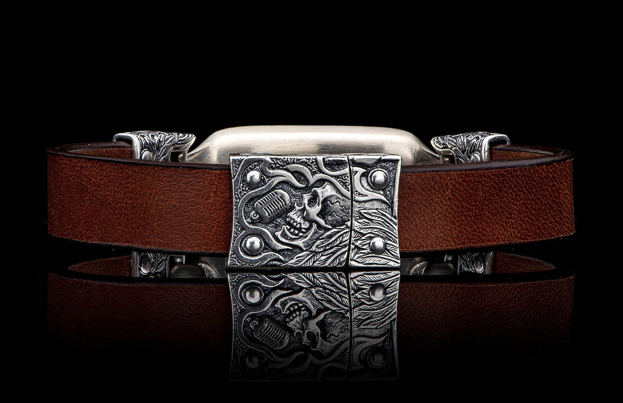 Layla - Meteorite/Brown (LC193 RRMET BRN) Men's Bracelet – William