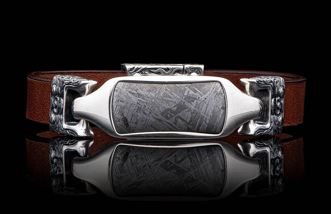 Layla - Meteorite/Brown (LC193 RRMET BRN) Men's Bracelet – William