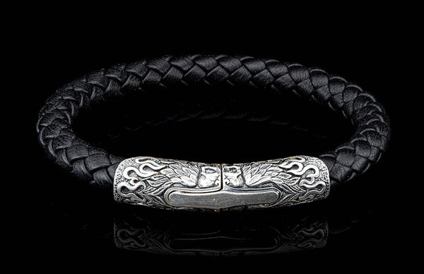 Ramble On - Silver/Black (LC196 RRS BLK) Men's Bracelet from
