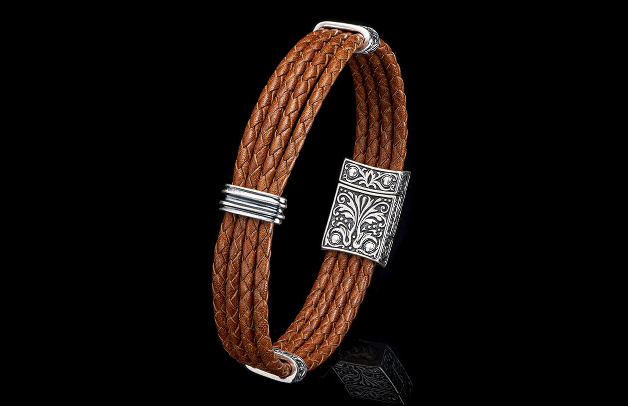 Palermo - Silver/Brown