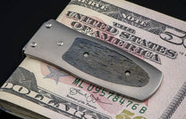 The Pharaoh Storm Titanium Mammoth Bone Money Clip