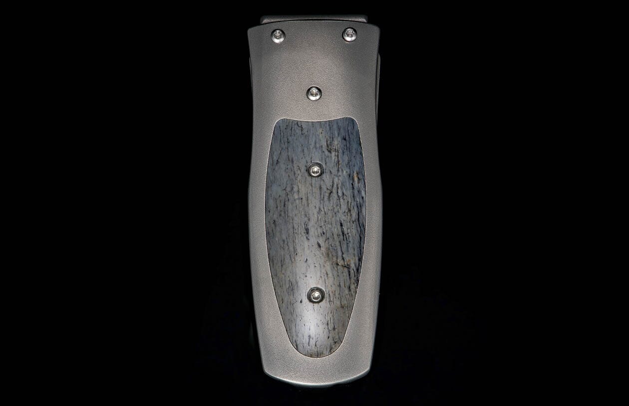 The Pharaoh Storm Titanium Mammoth Bone Money Clip