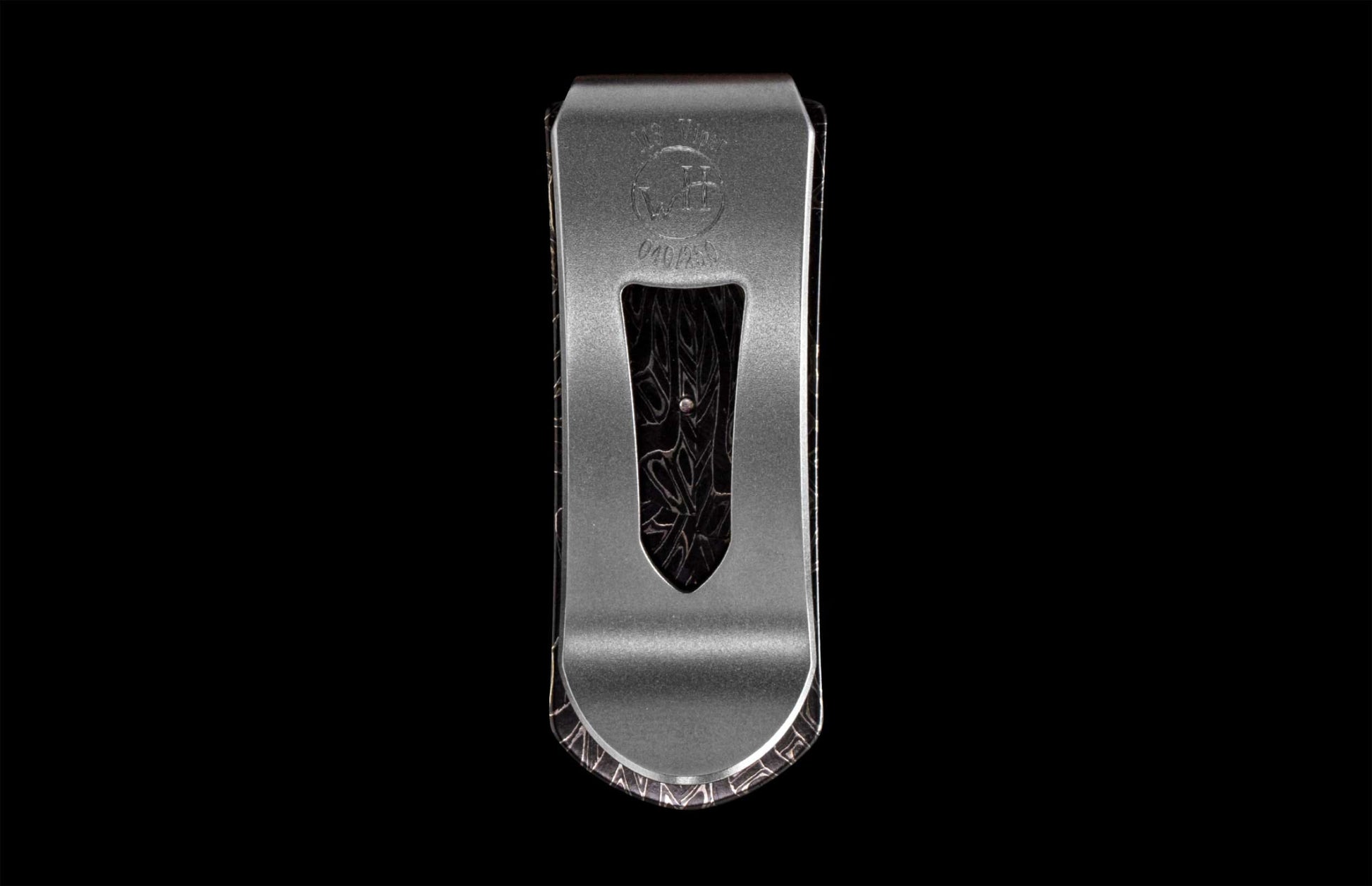 The Zurich Viper Hand-forged Damascus Money Clip 