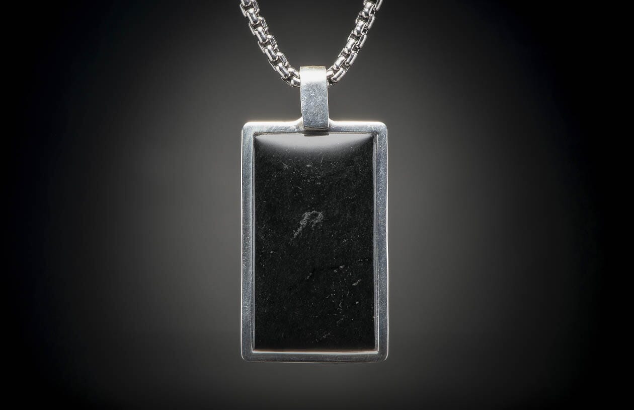 Black Jade Pinnacle (P43 BLK J) Men's Necklace – William Henry
