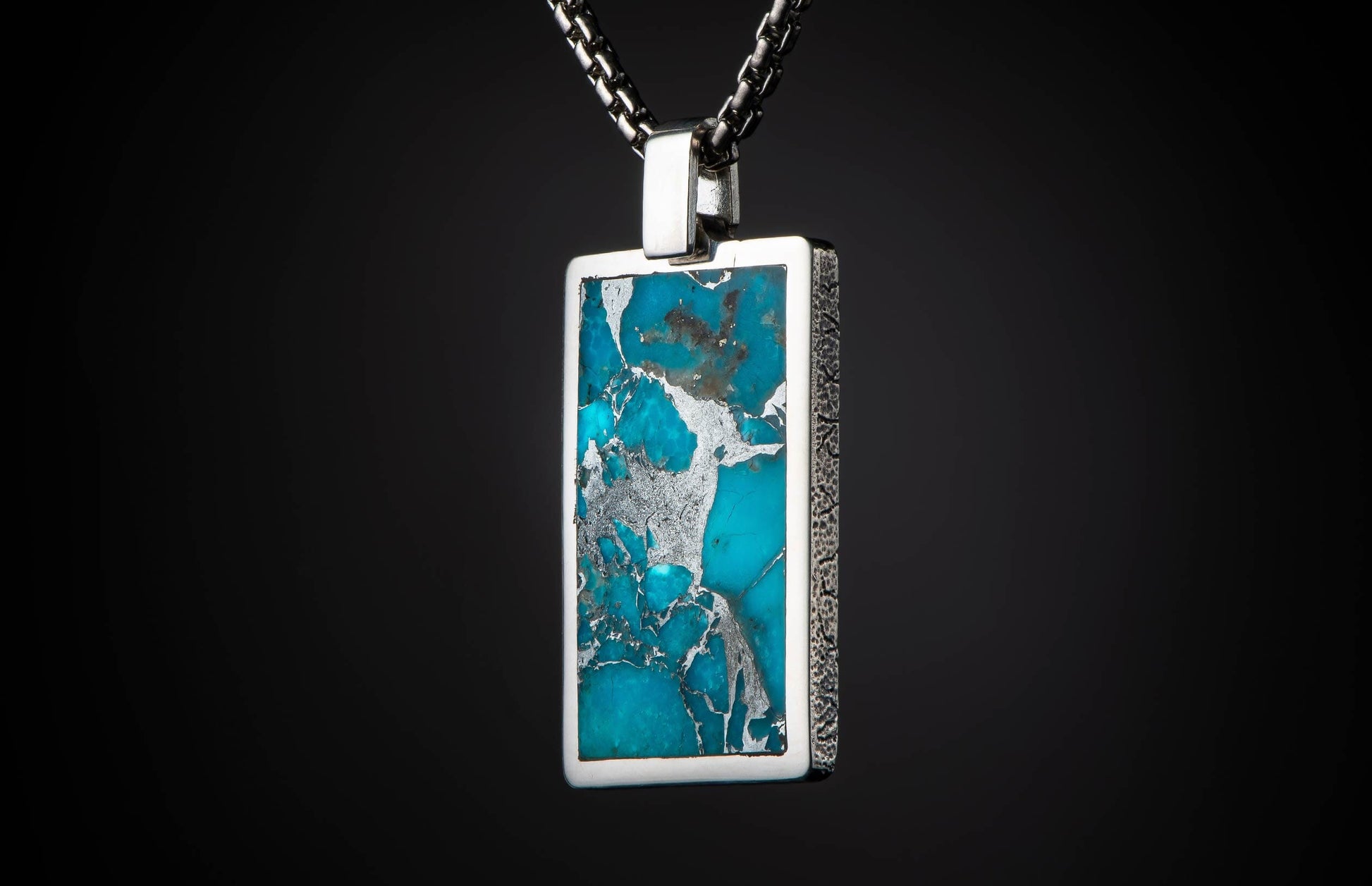 The Turquoise Pinnacle Pendant Necklace (P43 TQ) 