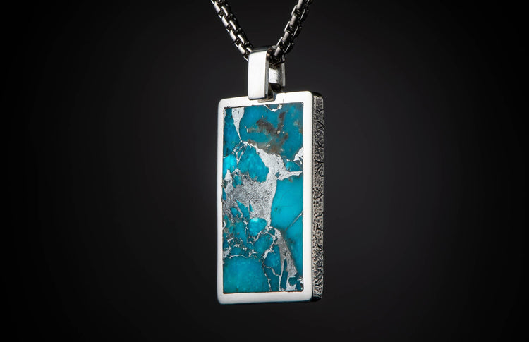 The Turquoise Pinnacle Pendant Necklace (P43 TQ) 
