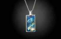 The Labradorite Shift Sterling Silver Pendant Inlaid with Labradorite