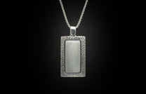 The Mammoth Shift Sterling Silver Pendant Inlaid with Fossil Mammoth Tooth
