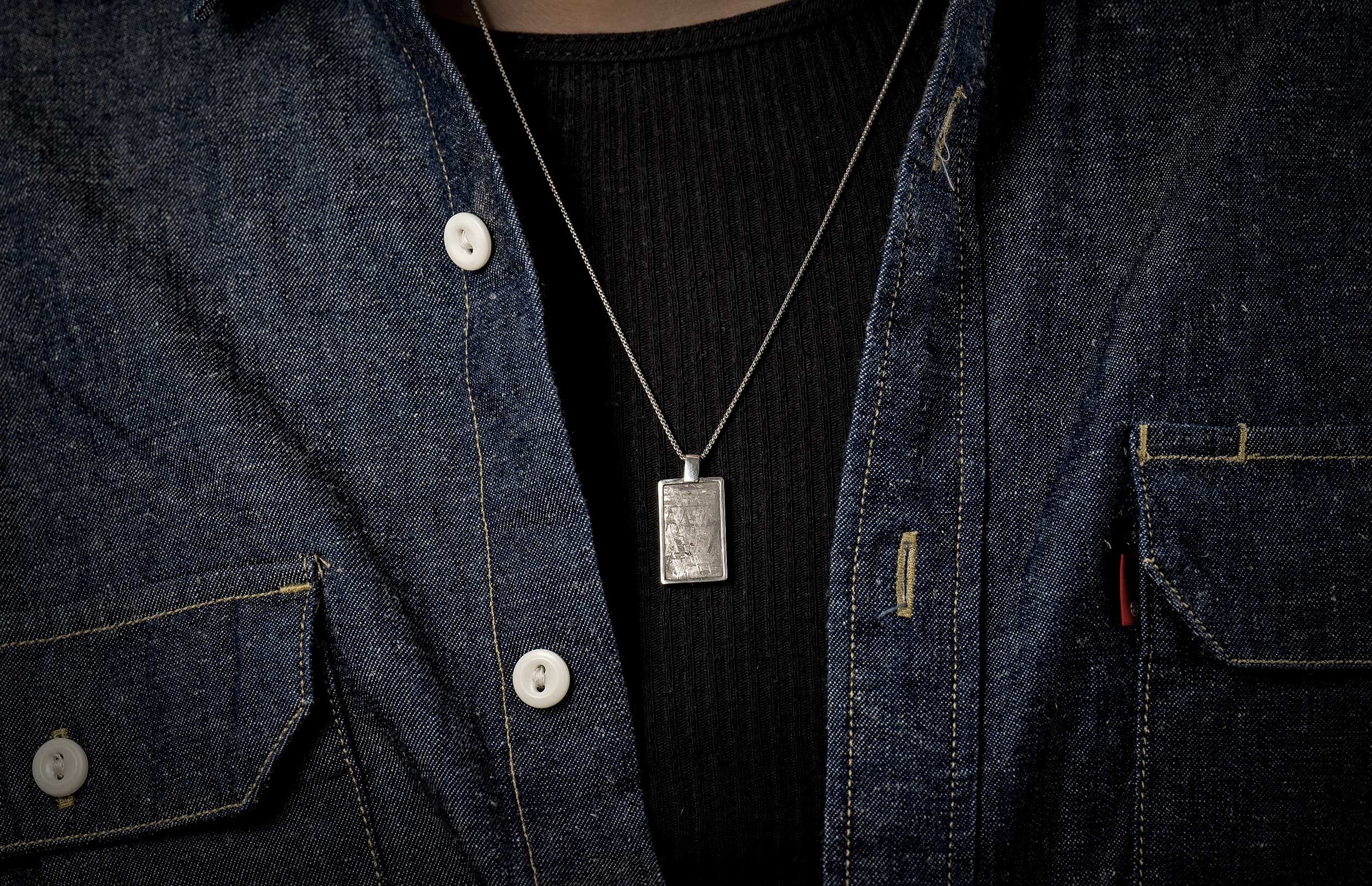 Meteorite Shift (P44 MET) Men's Necklace – William Henry
