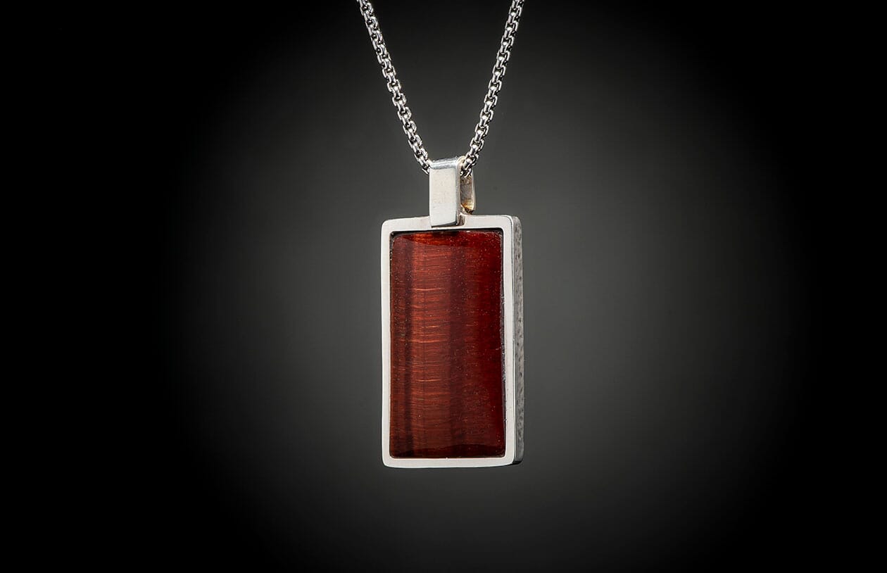Red Tiger Eye Shift (P44 RTE) Men's Necklace – William Henry
