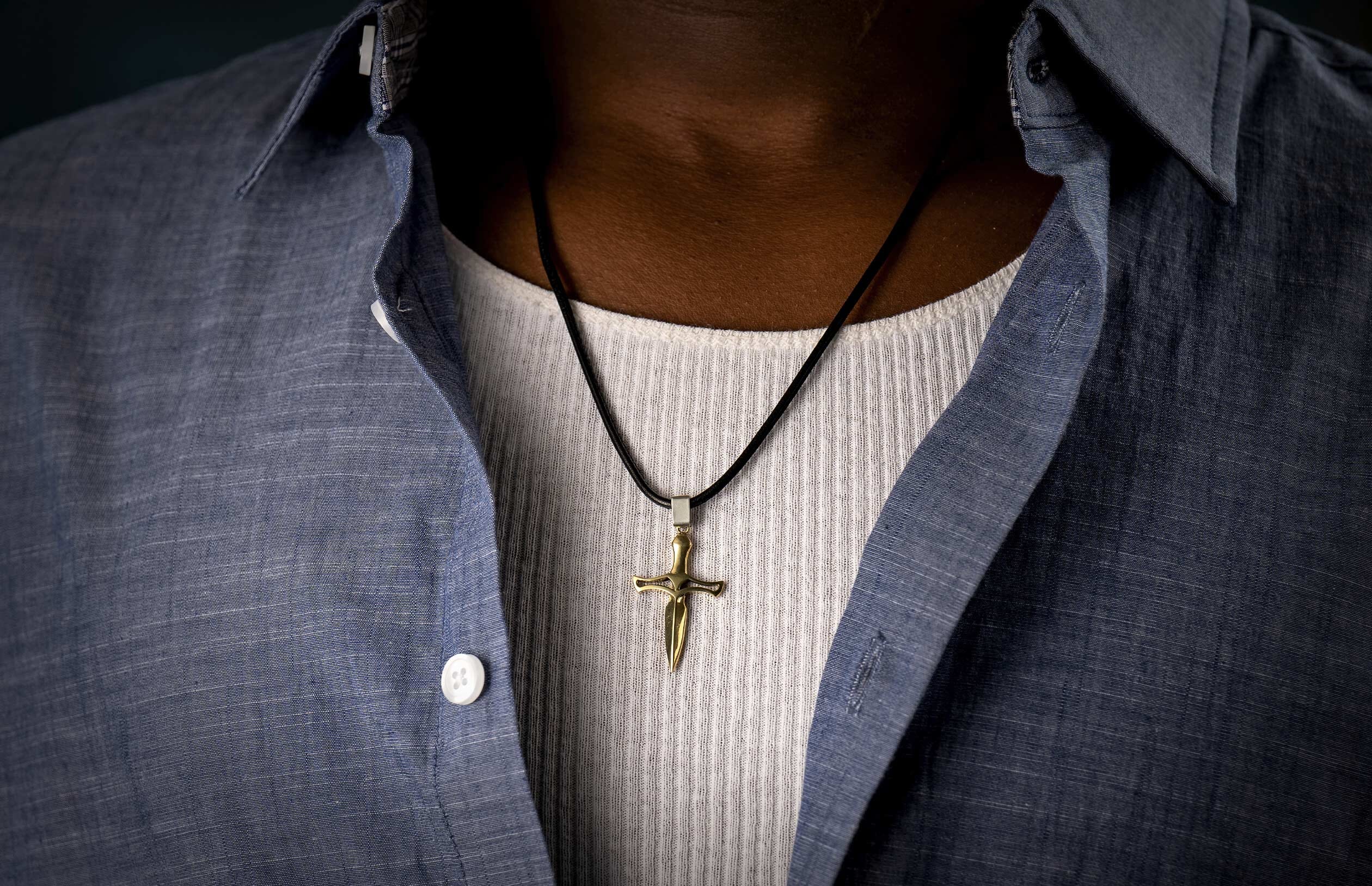 Bandit (P53 YG) Men's Necklace – William Henry