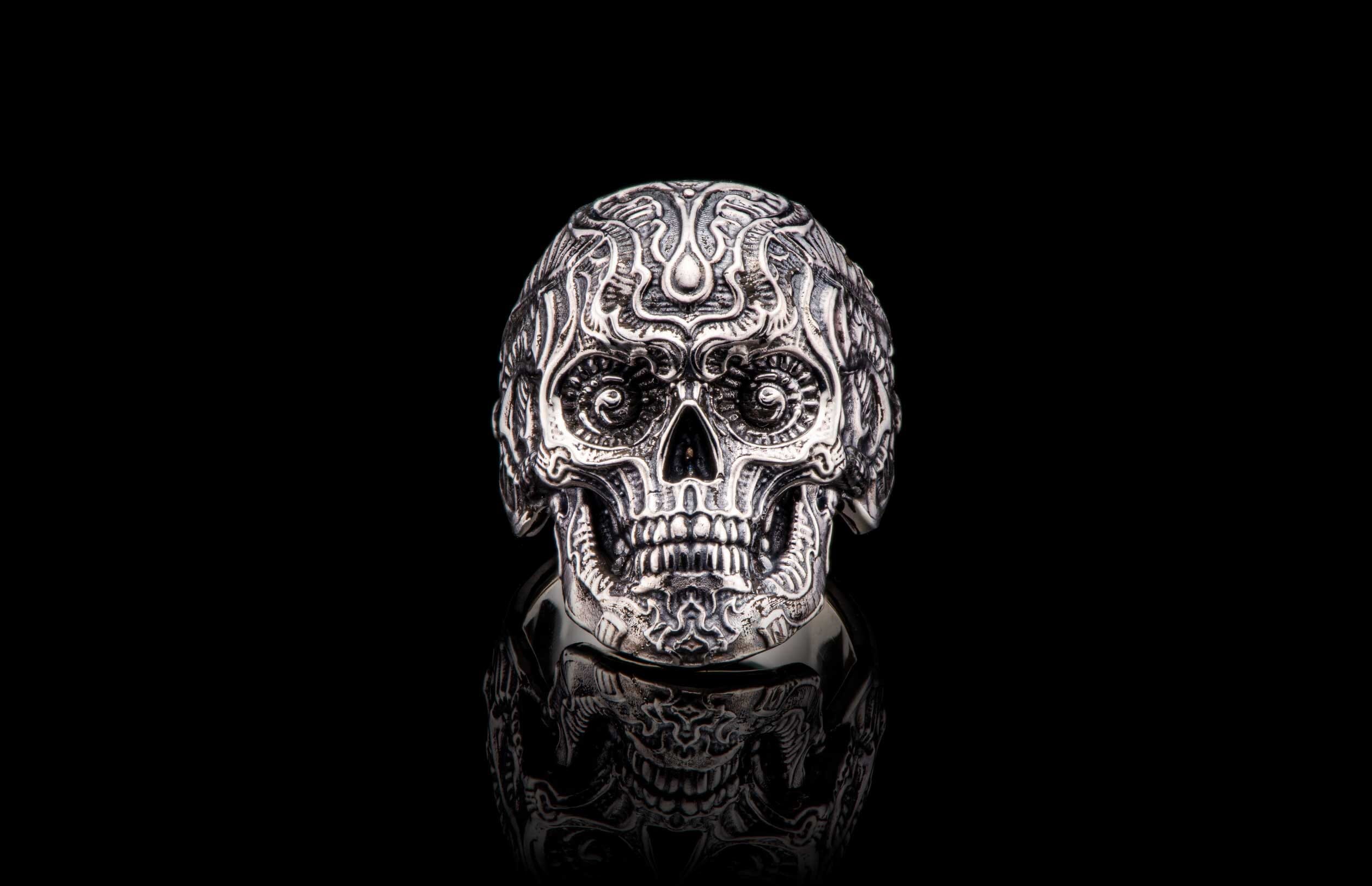 Men's Calavera Mexican 'Sugar Skull' Ring – William Henry
