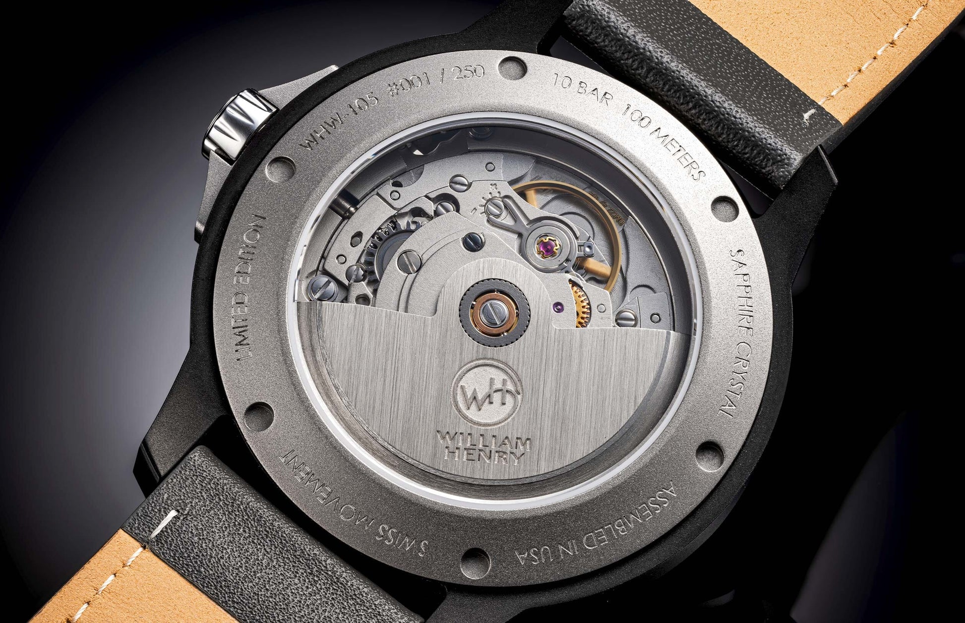 The Legacy MokuTi  Titanium Wrist Watch (W1 MOKU BLKTI)