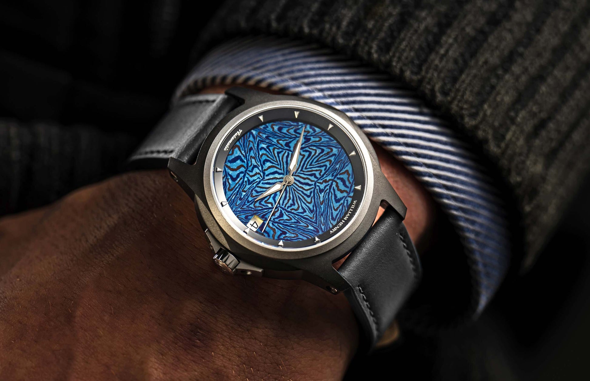 The Legacy MokuTi  Titanium Wrist Watch (W1 MOKU BLKTI)