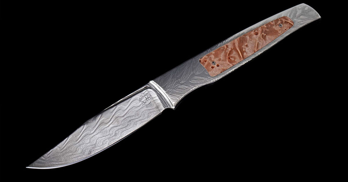 Burlwood knife