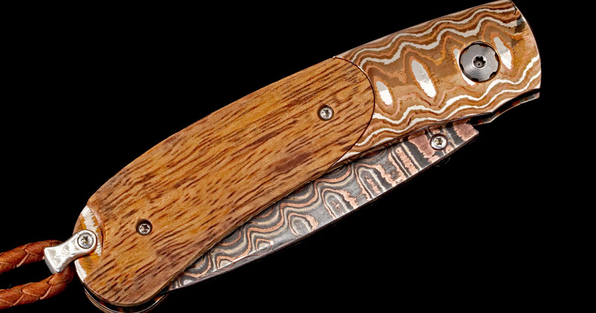 Pono wooden handle pocket knife